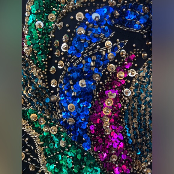 Vintage 1980s Beaded “Alyce Designs” Prom / Formal Dress - Picture 13 of 17